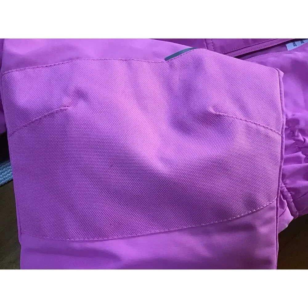 Children’s Swiss Tech Snow Pant/Overall Ski Bib Pink Sz Small 6X Reinforced Knee